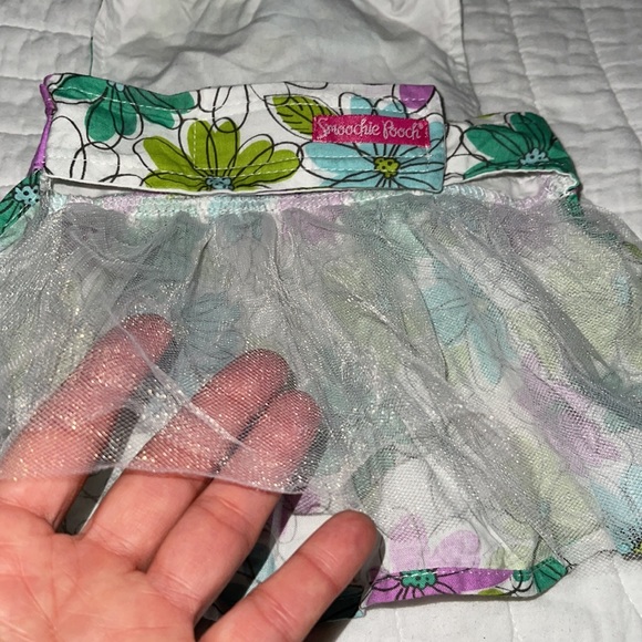 Fancy Floral Dress with Bow & Tulle Skirt - Picture 6 of 6